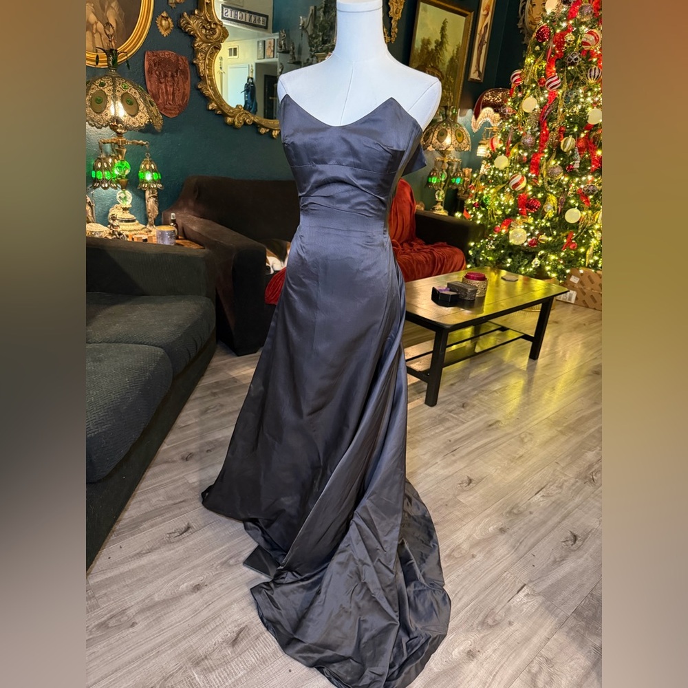 Richard Tyler Strapless Black Couture Gown